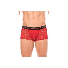 Boxer rouge en dentelle délicate 